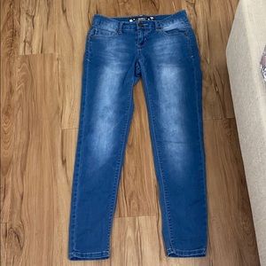 Celebrity pink jeans.